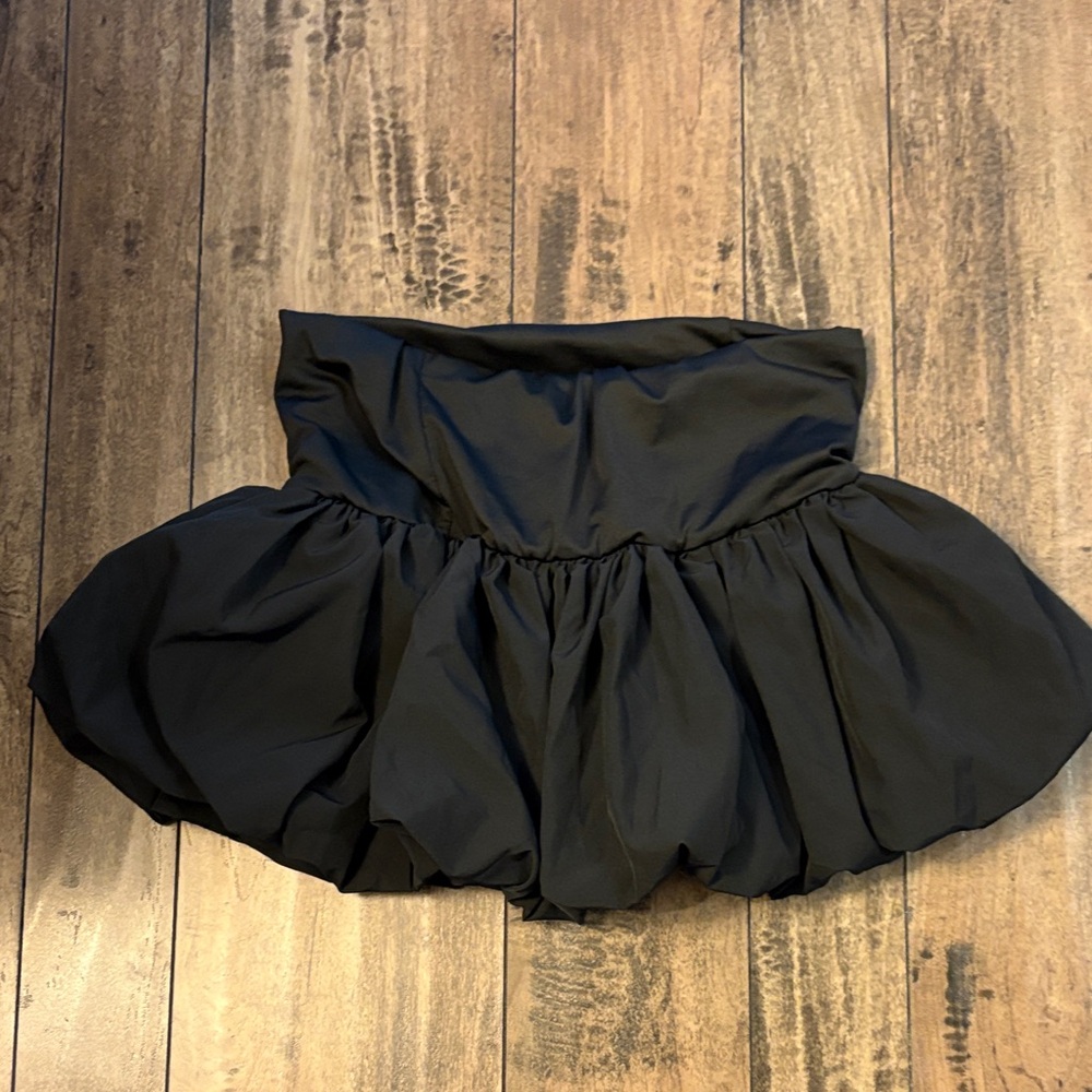 Elegant Black Women's bubble Skirt
